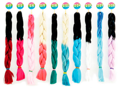KANECALON RIZADO 100gr  2 COLORES 2-28