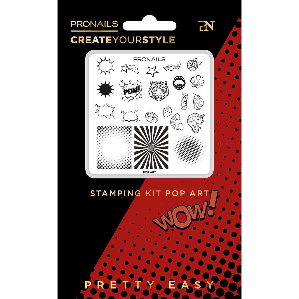 PN Kit Estampacion Pop Art (placa+sello) hasta fin de existencias