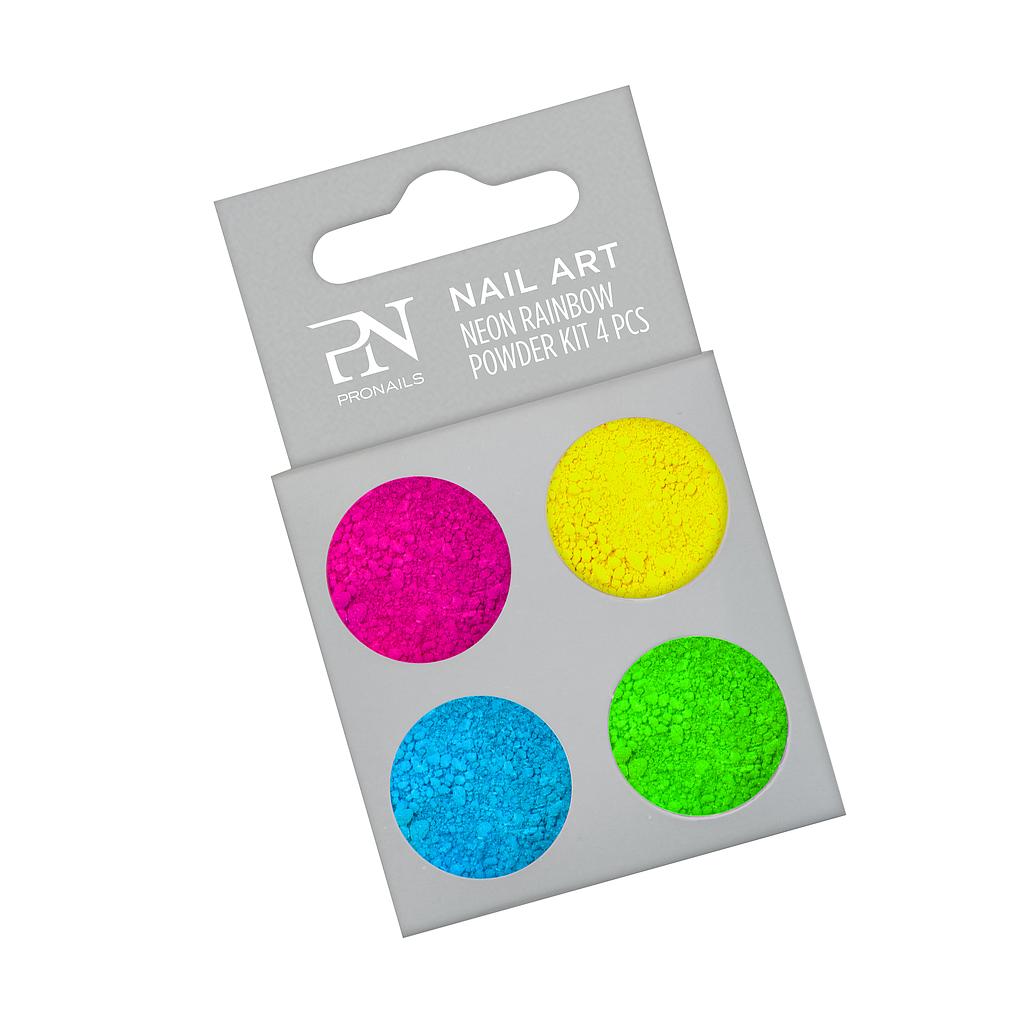 PN Glitter Efecto Neon Rainbow - kit 4 uds hasta fin de existencias