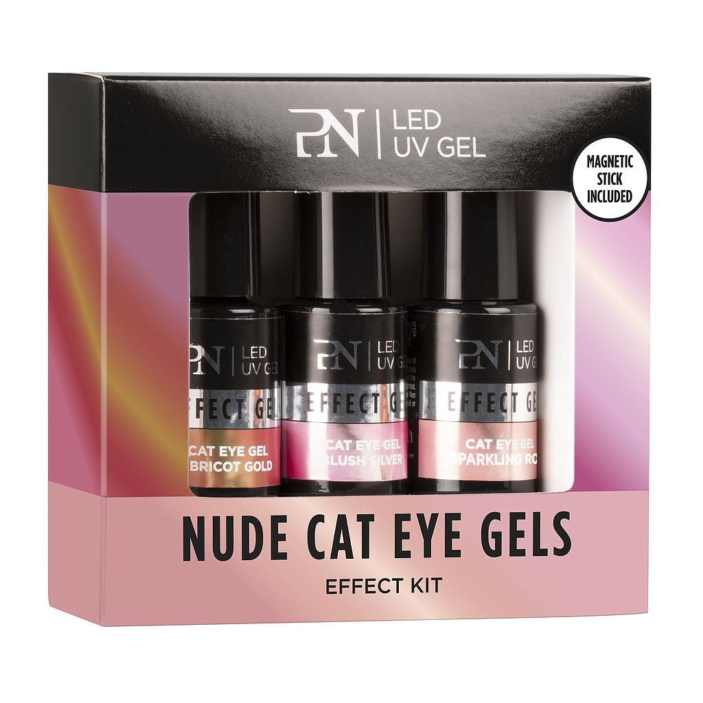 PN Kit Gel Efecto Nude Cat Eye 3 uds hasta fin de existencias
