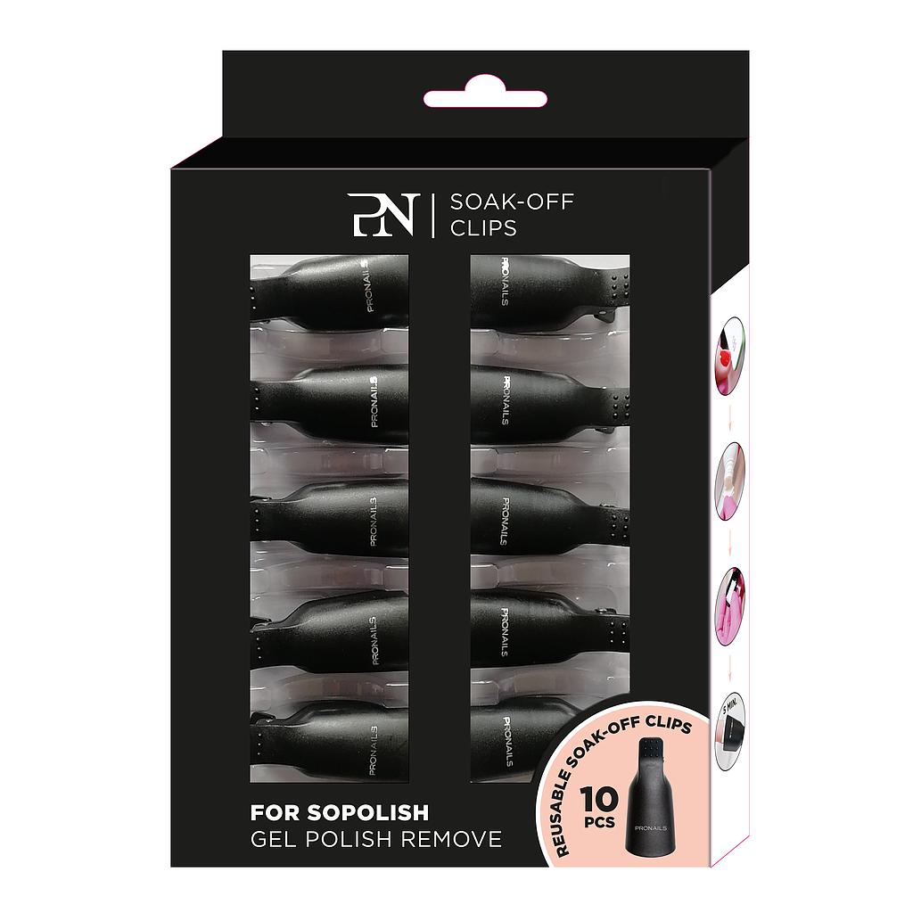 PN SOP Soak-Off Clips Reutilizables 10 uds