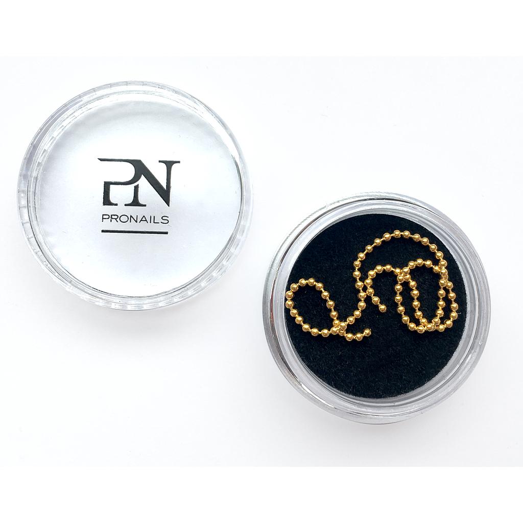 PN Cuerda Perlas Doradas 1mm