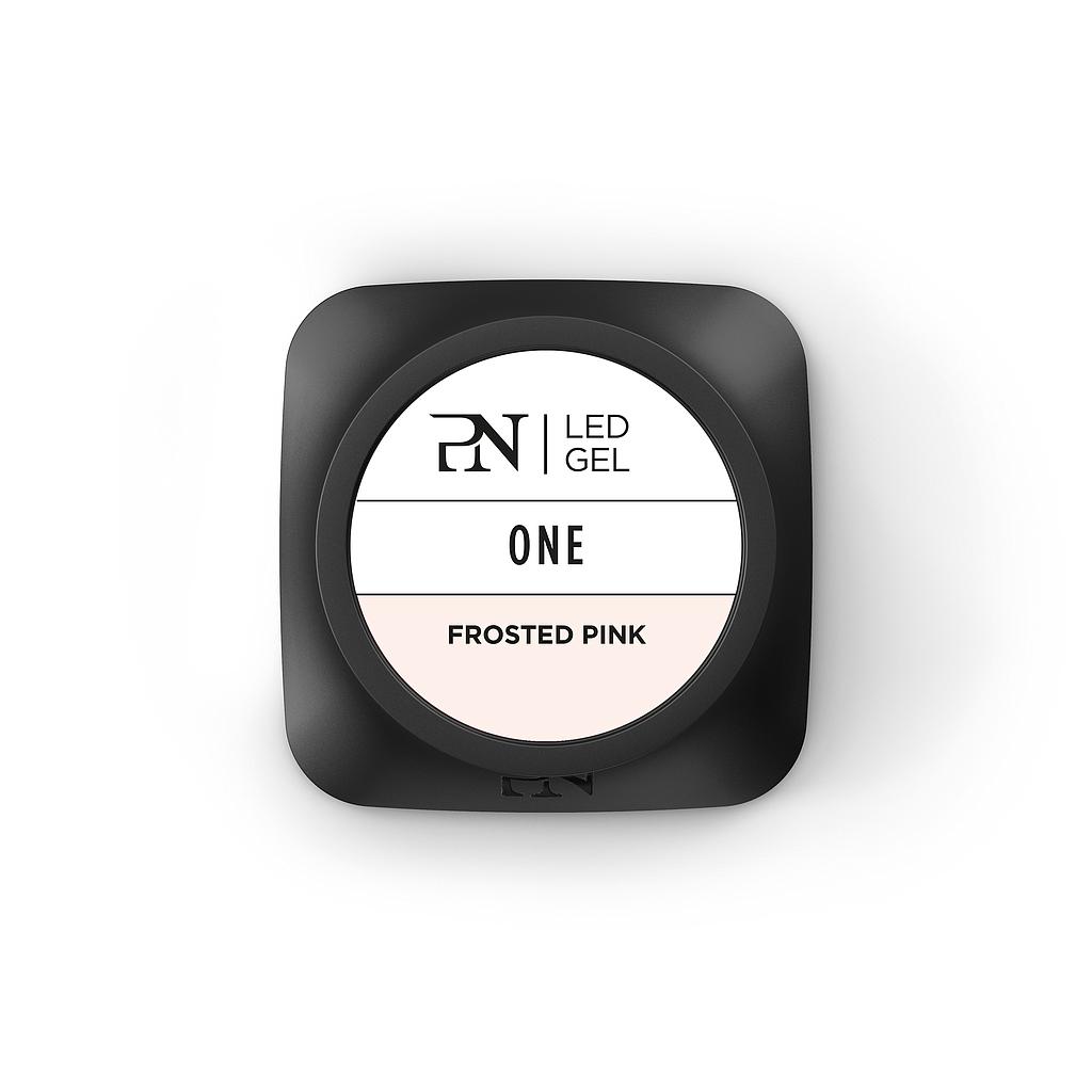 PN Gel One Frosted Pink LED/UV 15 ml