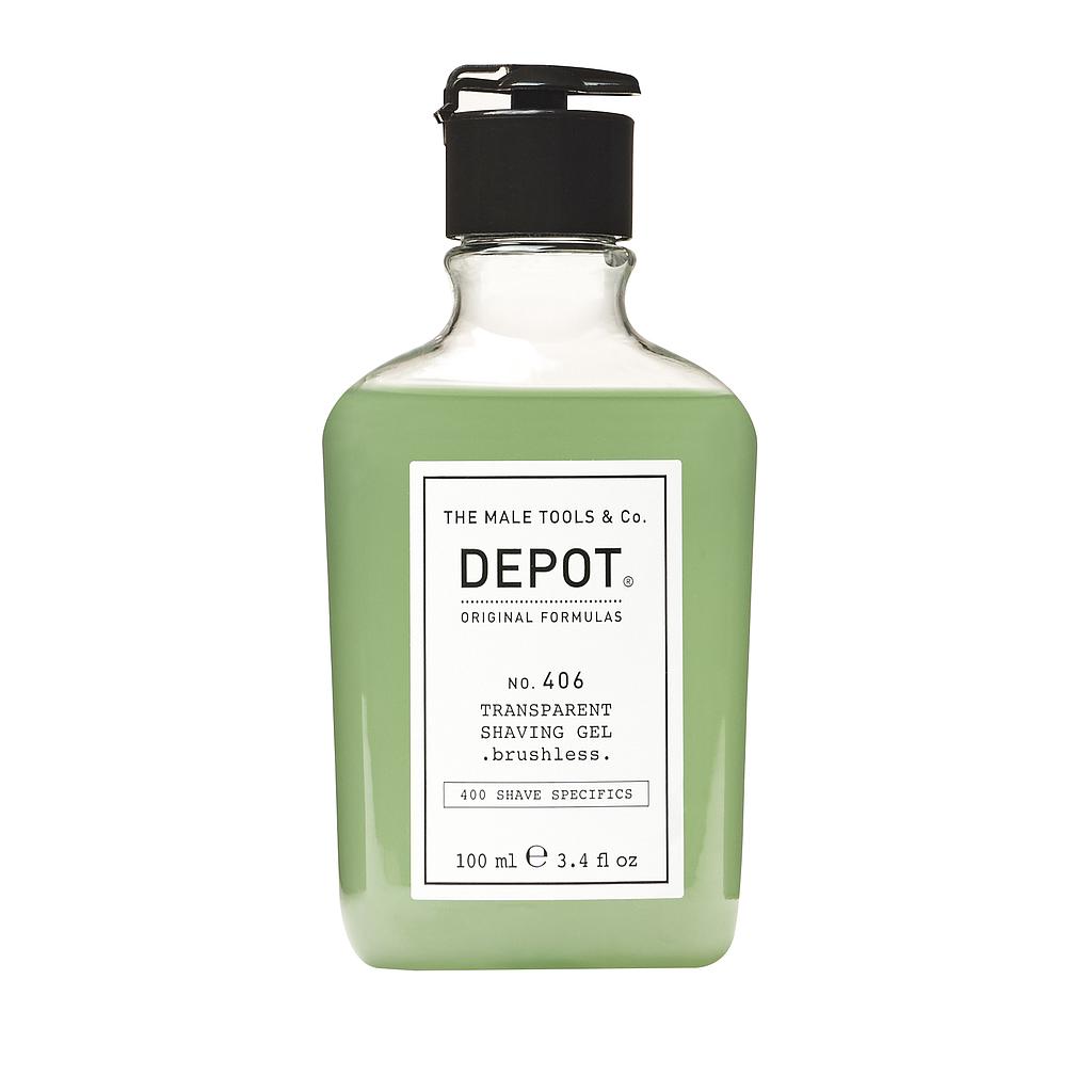 No.406 TRANSPARENT SHAVING GEL brushless .100ML