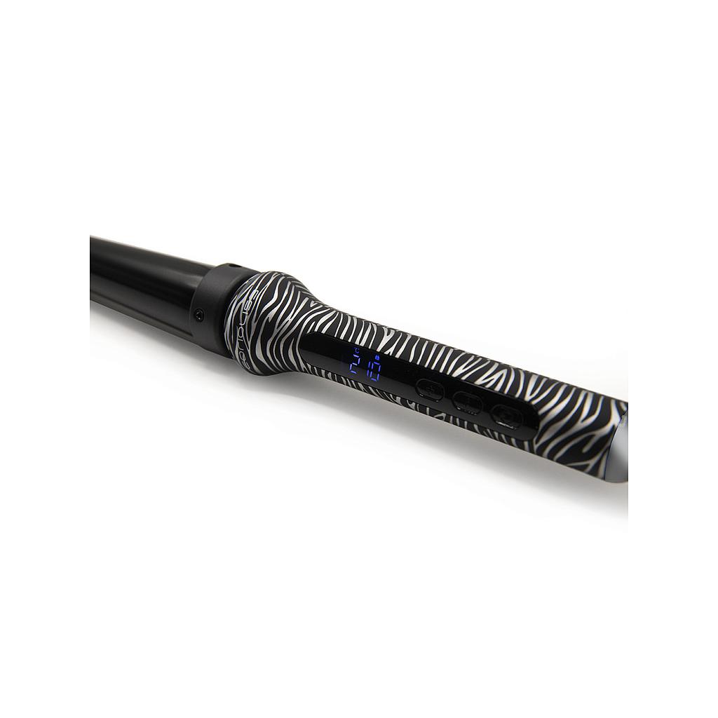 TENACILLA CONICA GLAMOUR WAND SILVER ZEBRA SOFT TOUCH CORIOLISS