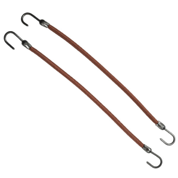 GOMA CON GANCHO MARRON 12 uds