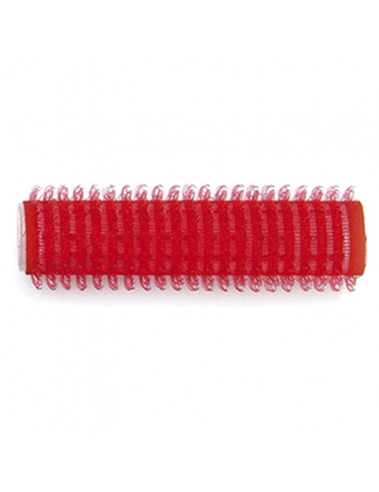 BUCLE RULO ADHERENTE 13 mm ROJO 6 uds