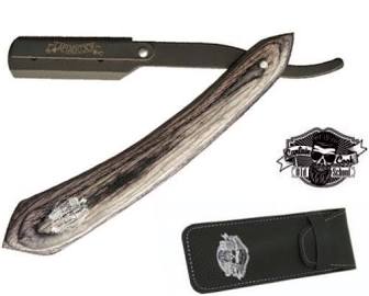 NAVAJA MANGO MADERA CIERRE SEGURIDAD HOJA NEGRA