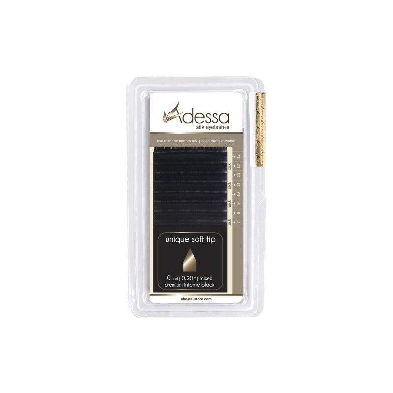 Adessa Silk Lashes Tray, C-Curl 0,20 / 7mm 16 filas