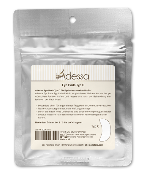 Adessa Eye Pads Tipo C, Parches 10 Pares