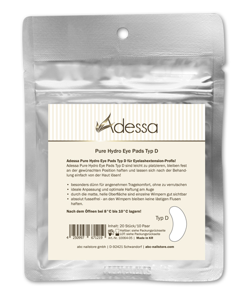 Adessa Eye Pads Tipo D. Parches 10 Pares
