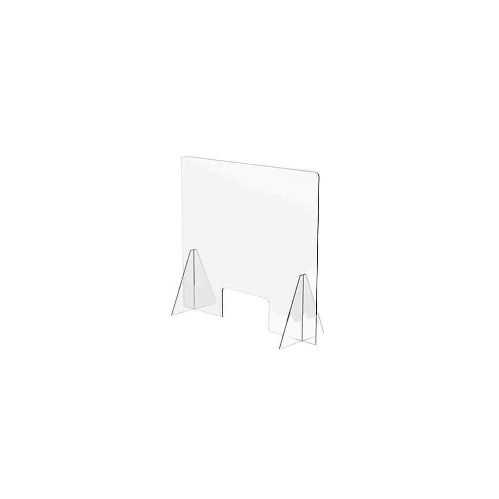 MAMPARA PROTECTORA METACRILATO ALTO 85 LARGO 68 8 mm ESPESOR ABERTURA 60 x 18