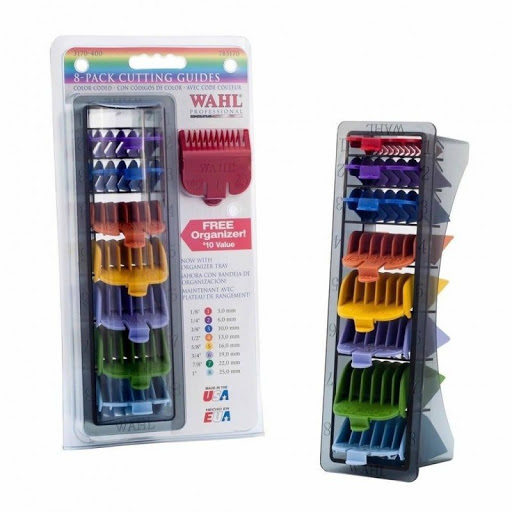 PEINE COLORES PACK 8 uds DE 1/8 A 25 mm WAHL