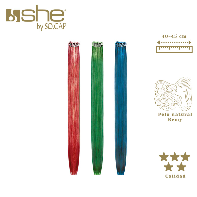 ONE CLIP fucsia  40/45cm 1x2,5cm