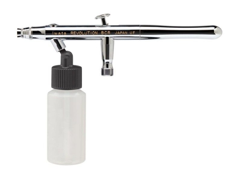 AEROGRAFO REVOLUTION HP-BCR 0,5 IWATA pistola succion para bronceado y productos mas densos