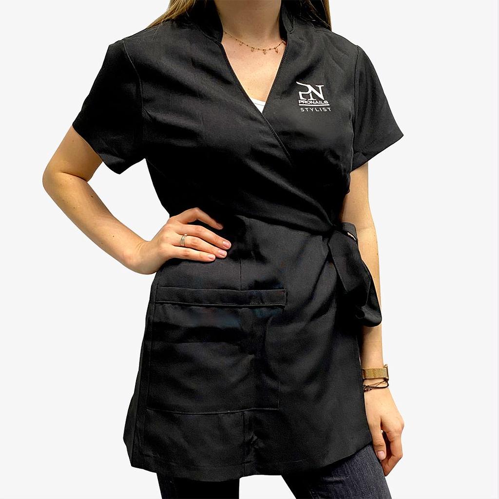 PN Delantal estilista negro
