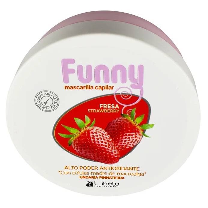 FUNNY MASCARILLA 200ml FRESA LIHETO cx24
