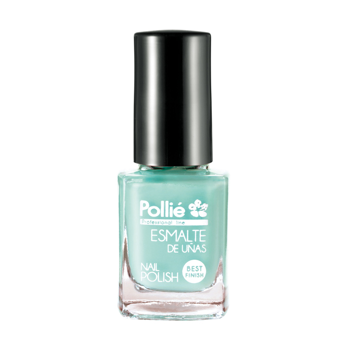 ESMALTE UÑAS verde pastel 12ml POLLIE cx3