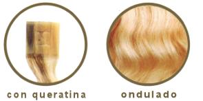 CABELLO NAT. KERATINA ONDULADO COLOR 17 55/60cm 10uds