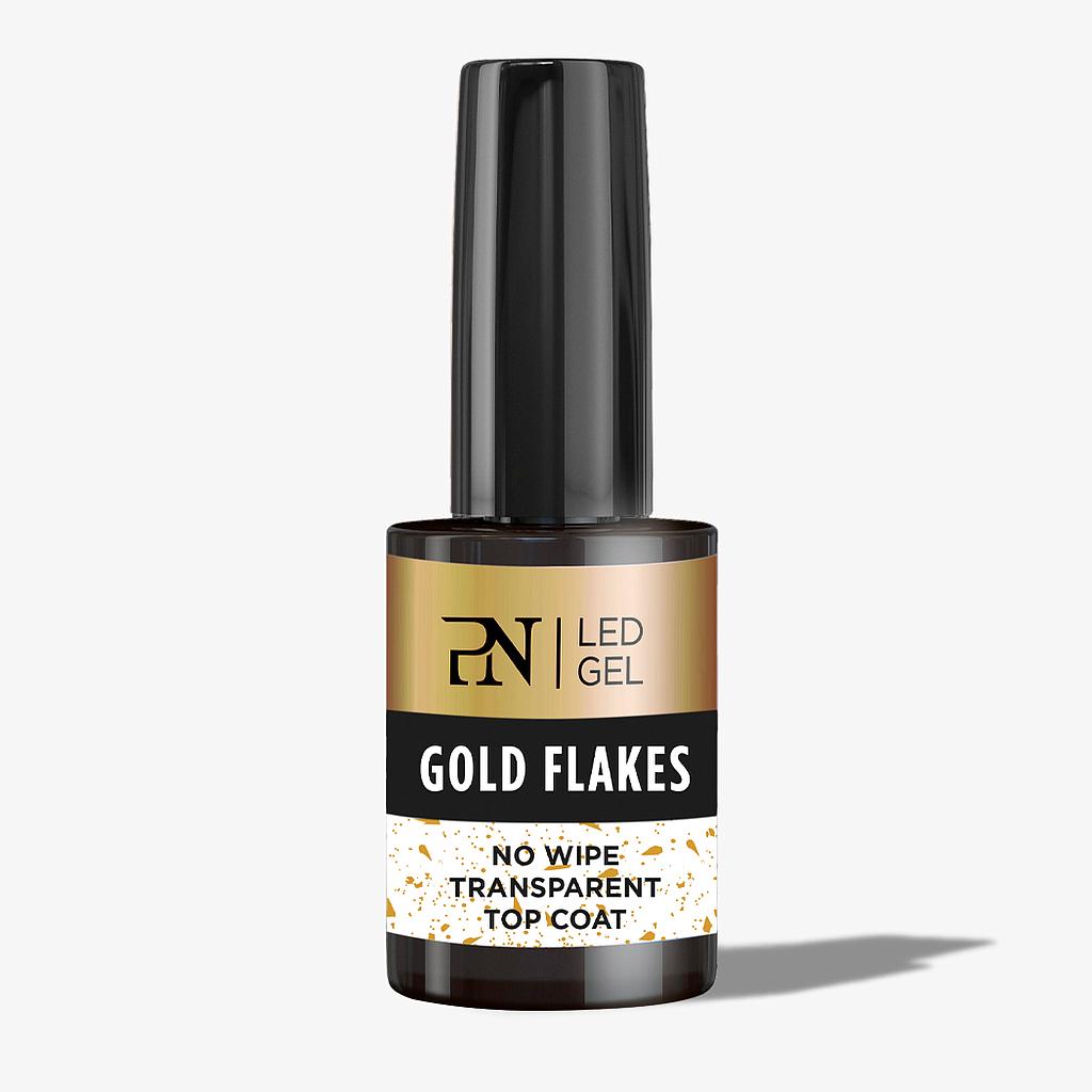 PN Gel LED Gold Flakes Top Coat