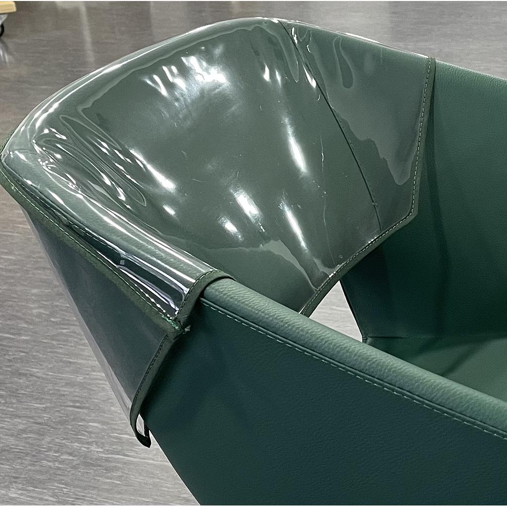 FUNDA SILLA TOCADOR DENISE plastico transparente respaldo