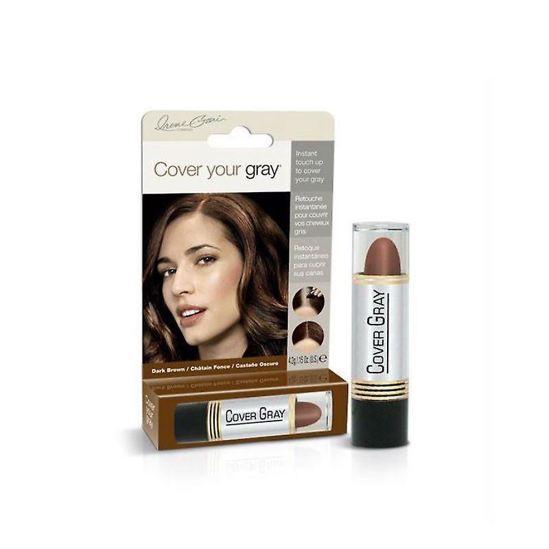 CUBRE CANAS RAICES MARRON OSCURO barra cover your gray #0112