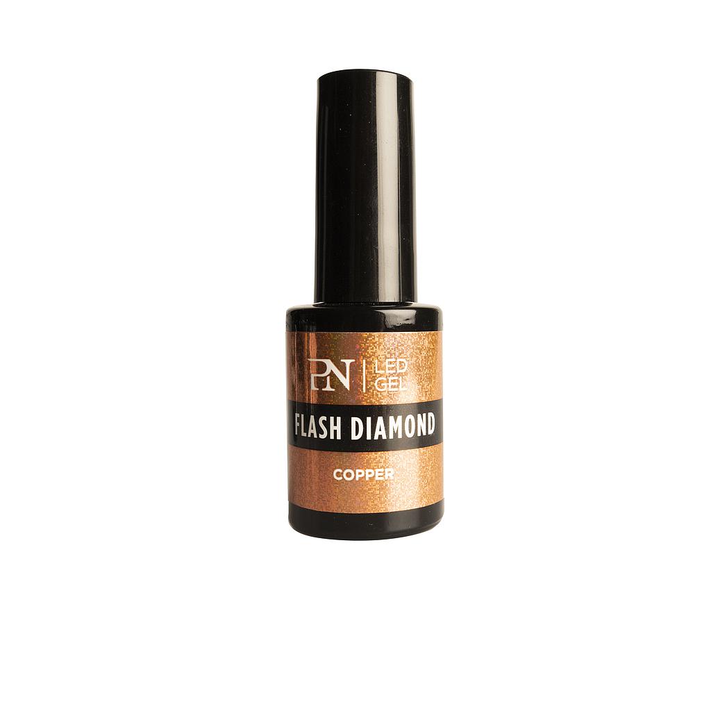 PN Gel Efecto Flash Diamond copper