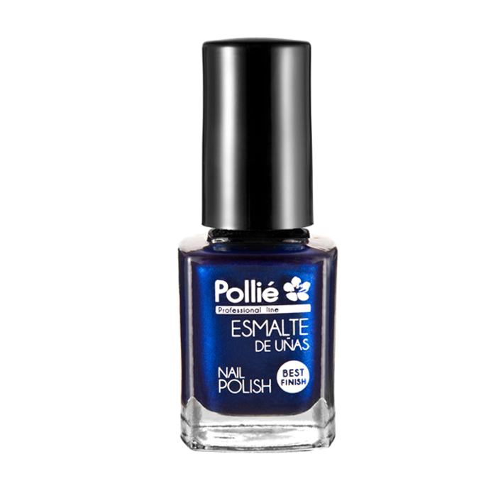 ESMALTE UÑAS azul metalizado 12ml POLLIE cx3