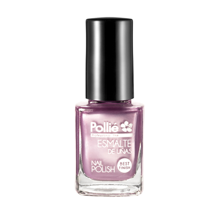 ESMALTE UÑAS lila perlado 12ml POLLIE cx3