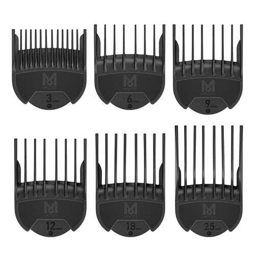 RECAMBIO PEINE  PACK 6 uds 3/6/9/12/18/25 mm MOSER WAHL ERMILA