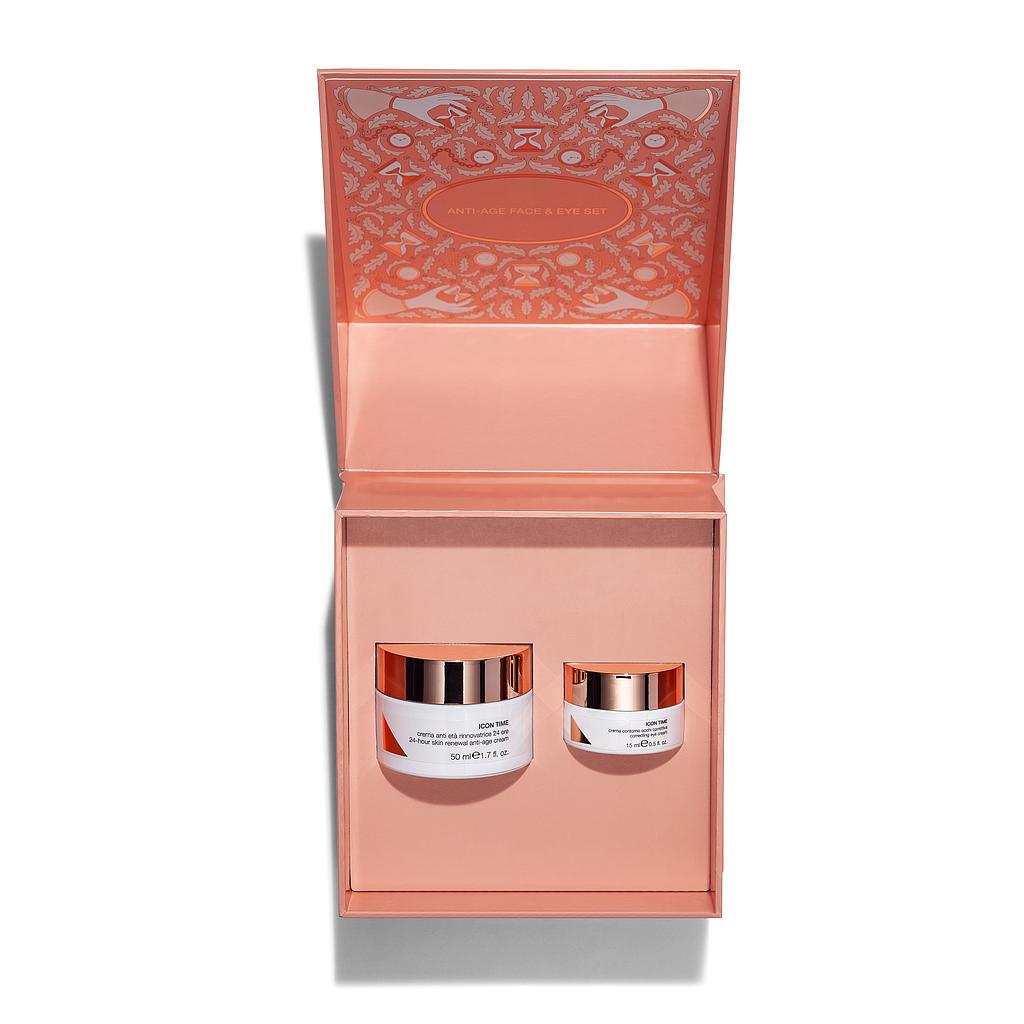 DDP ICON TIME Kit Icon Time Renovadora (crema correctora ojos 15ml + crema renovadora 50ml)