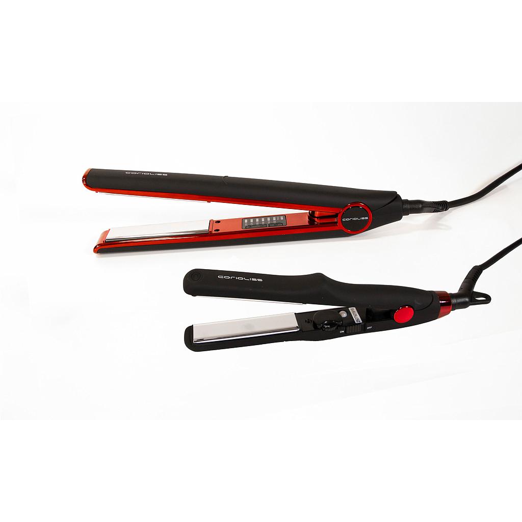 PLANCHA C1 BLACK RED + PLANCHA VIAJE C-TRIP  KIT CORIOLISS
