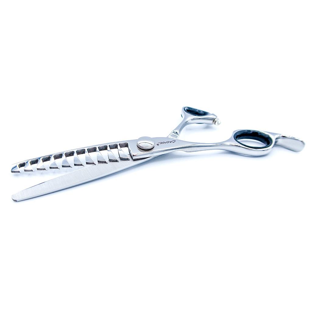 TIJERA ESCULPIR 6” FILO JAPONES ACERO 440C 10 DIENTES COCOCRILO ZURDOS CRENDE consultar disponibilidad