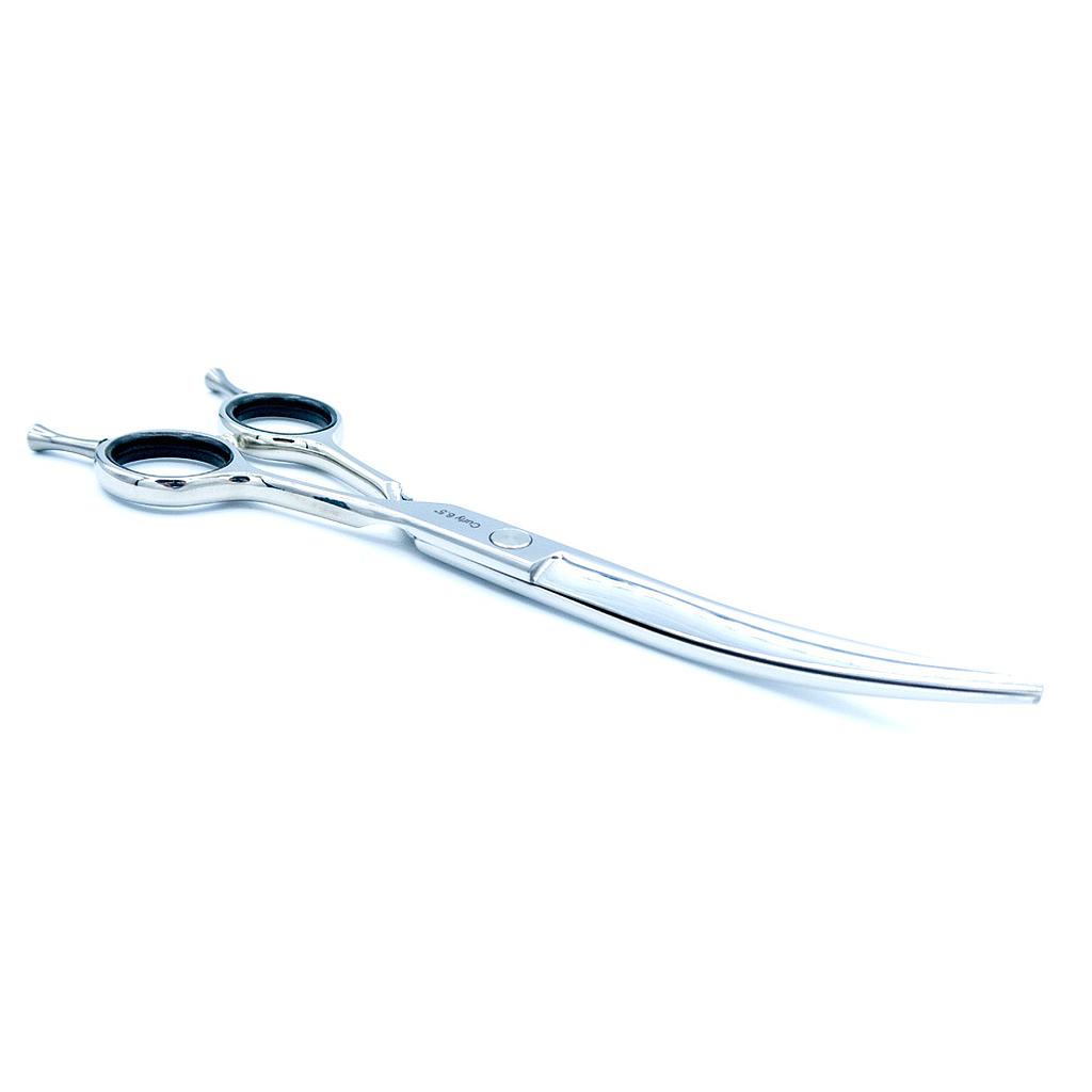 TIJERA CORTE  6” FILO JAPONES ACERO 440C CURLY CRENDE