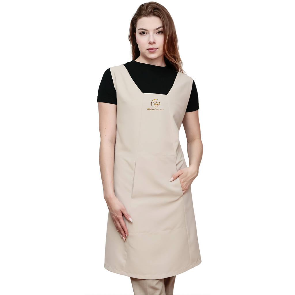 UNIFORME BEIGE TALLA UNICA ANTIBACTERIANO ANTIMANCHAS Y ANTITRANSPIRABLE  GC