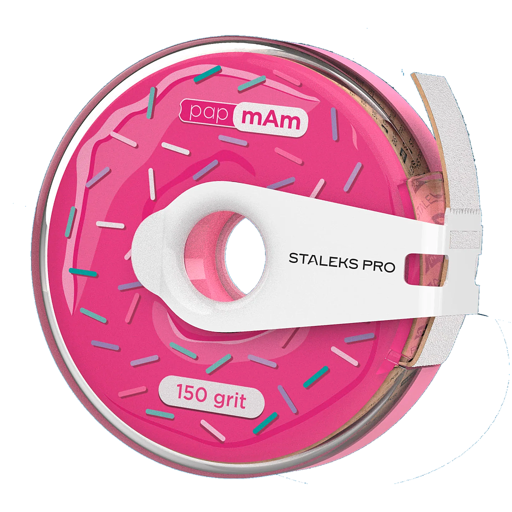 BOBINA PLASTICO DONUT  CINTA LIMA DESECHABLE PAPMAM FUNDA EXPERT grano 150 STALEKS