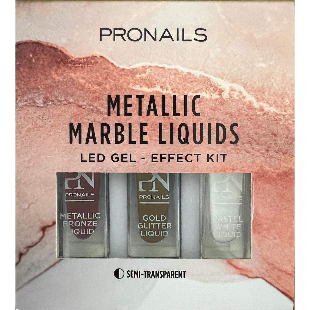 PN Metallic Marble Liquids KIT 3x6 ml