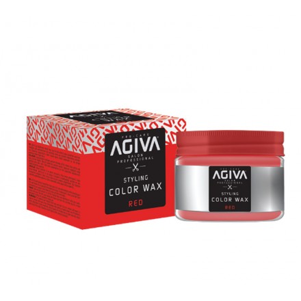 GOMINA COLOR ROJO HAIRPIGMENT WAX 04 RED 120gr AGIVA