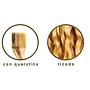 CABELLO NAT. KERATINA RIZADO COLOR 6 55/60cm 10uds